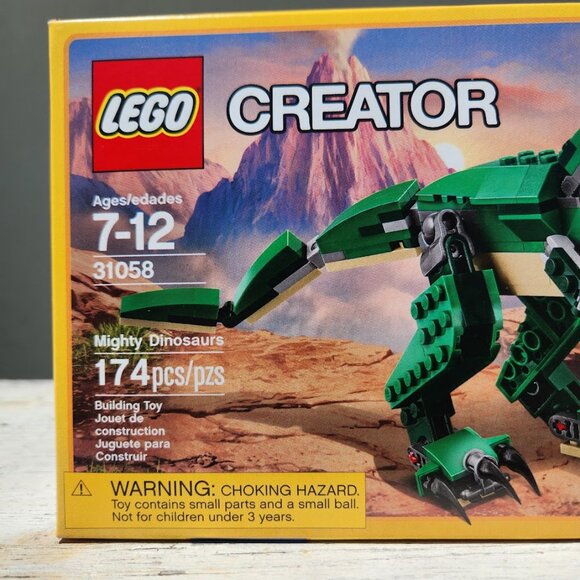 NEW LEGO Creator 3-in-1 Lego Dinosaurs 31058 T Rex, Triceratops, Pterodactyl T-R - Picture 8 of 12